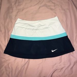 Blue/White/Navy Nike Tennis Skirt